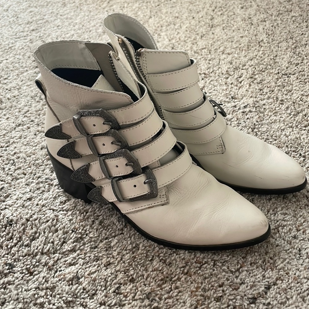 Western Booties With Buckles